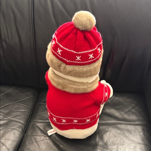 2001 Snowden Snowman Plush with Red Sweater - Picture 4 of 5